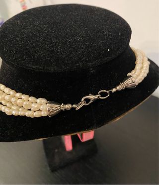 Lotto collane donna oro e bianche