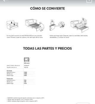 In vendita 2 divani letto Ikea a 2 posti