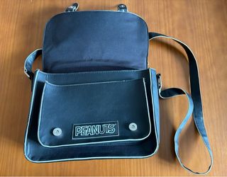 Mala de ombro Snoopy Coração Peanuts