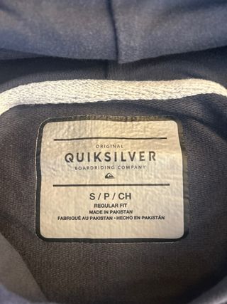 Sudadera Quiksilver Negra y Gris