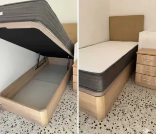 Canapé y colchón viscoelástica