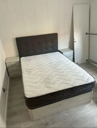 Canapé y colchón viscoelástica