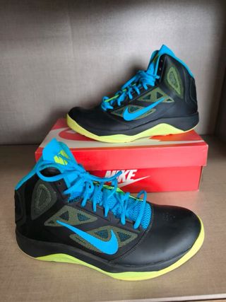 Zapatillas Nike Dual Fusion BB II Negro/Azul/Lima