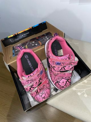 Zapatillas con ruedas Heelys rosas NÚMERO 33