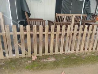 Vallas de madera en buen estado 15 metros