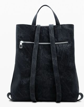 Mochila Desigual Negra Flores