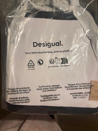 Mochila Desigual Negra Flores