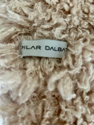 Bufanda estola Pilar Dalbat champagne