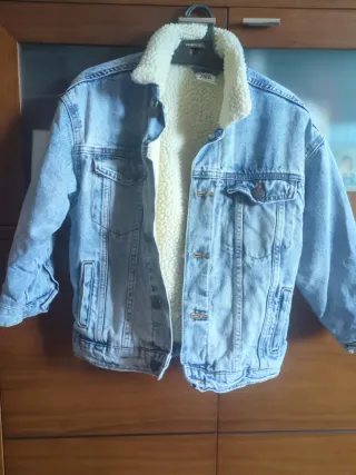 Chaqueta vaquera Zara niño borreguito talla7 122cm