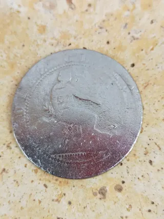 Moneda 10 céntimos Gobierno Provisional 1870