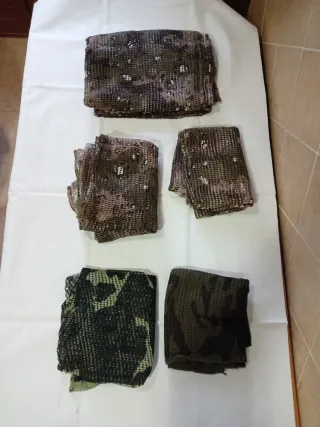 Lote Redes de camuflaje (varios tamaños).