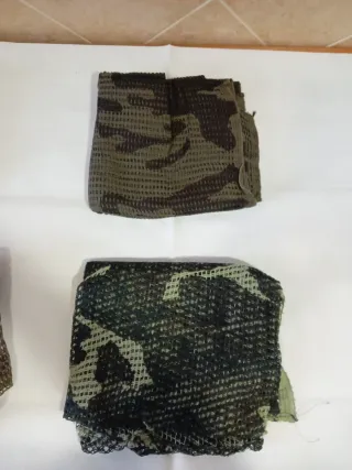 Lote Redes de camuflaje (varios tamaños).