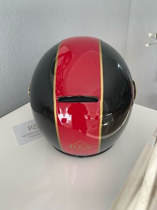 Casco Retro R&S Sons Talla M Verde/ Rojo .