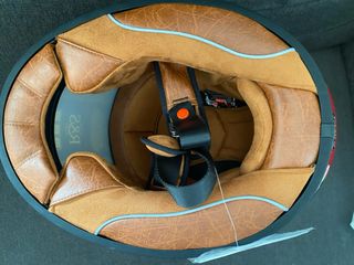 Casco Retro R&S Sons Talla M Verde/ Rojo .