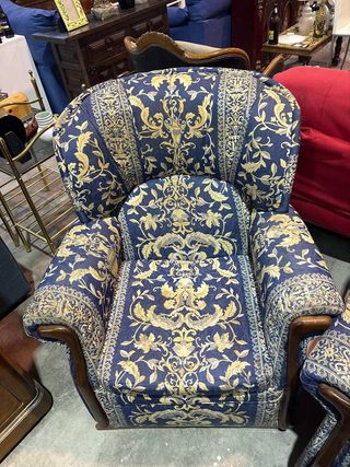 CONJUNTO DE SOFÁ Y SILLÓN VINTAGE