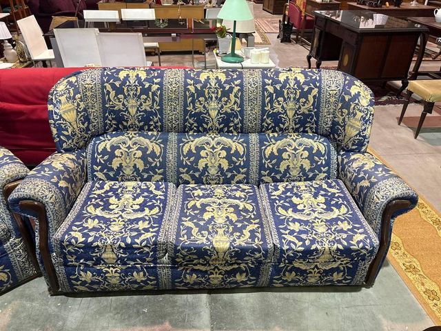 CONJUNTO DE SOFÁ Y SILLÓN VINTAGE