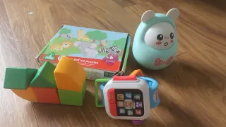 Lote juegos bebé: puzzles, bloques y más