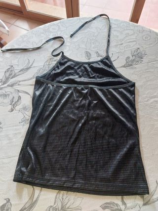 Top plateado tirantes