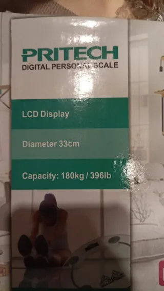 Báscula de baño digital redonda