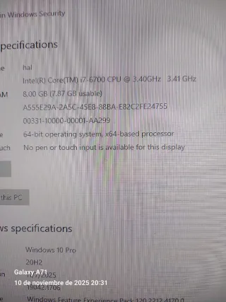 Placa Base ASUS MAXIMUS VIII GENE+i7 6700