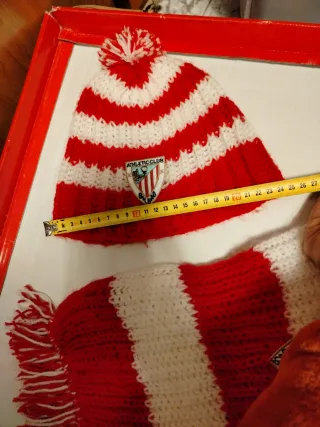 Bufanda y Gorro Athletic Bilbao Rojo y Blanco