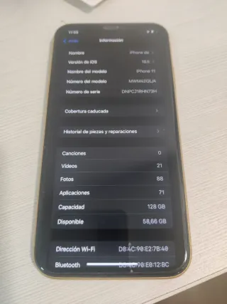 iPhone 11 128GB Giallo