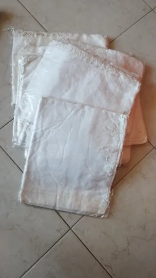 Lotto 5 sciarpe pashmina bianche