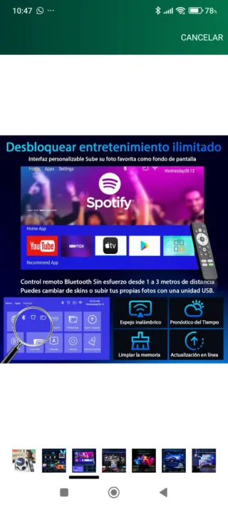 Proyector Portátil 4K Android Balón Fútbol