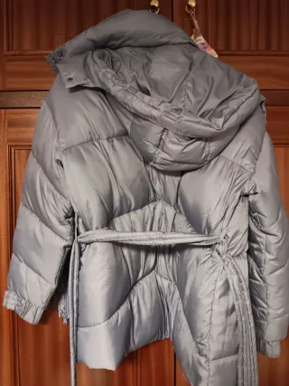 Chaquetón relleno interior, azul turquesa