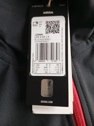 Adidas Liverpool 2025/26 Travel Jacket Kids 152cm