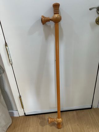 Barra cortina madera 105 cm