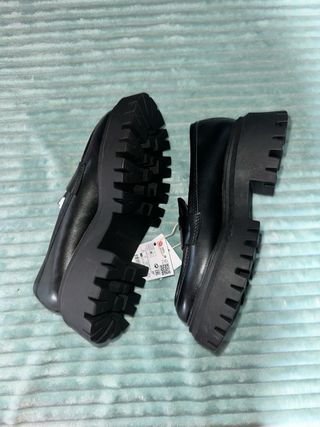 Mocasines plataforma negros