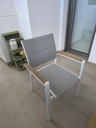 Mesa y 6 Sillas de Jardín/Terraza