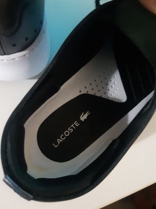 Zapatillas Lacoste Mujer Negro/Plata