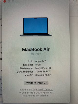 MacBook Air 13 M2 Medianoche