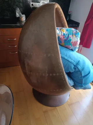 Sillón Huevo Kare Metal