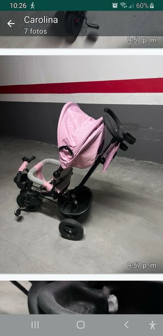 Triciclo infantil rosa Kinderkraft