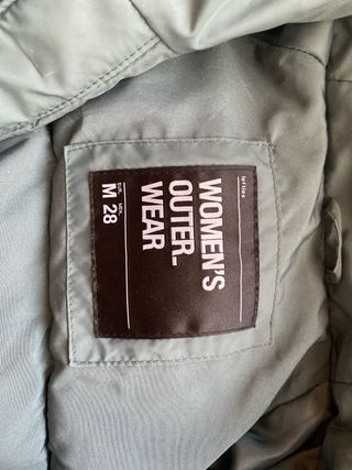 Chaqueta verde invierno mujer Talla M