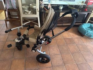 Silla triciclo bebé beige buen estado casi nuevo
