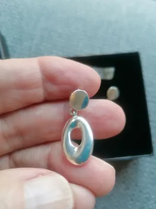 Pendientes Plata 1ª Ley Ovalados