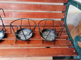 6 Soportes de metal para colgar Macetas