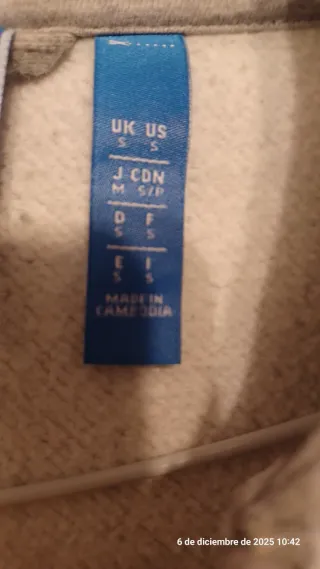 Chaqueta Adidas S y XS Negra y Gris