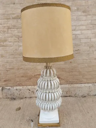 Lámpara Manises XXL Años 50 Cerámica Metal