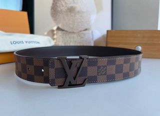 Cinturone Louis Vuitton Damier Marrone