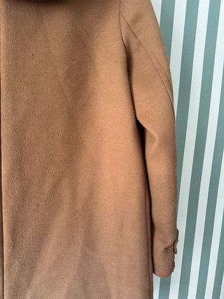 Abrigo paño Zara marrón