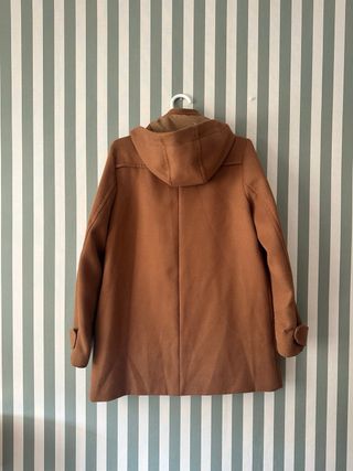 Abrigo paño Zara marrón