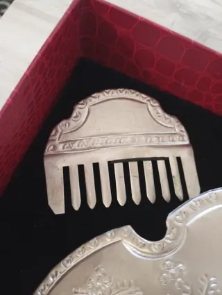 Juego Peinetas Plata Niña