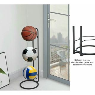 Scaffale verticale per 3 palloni da basket