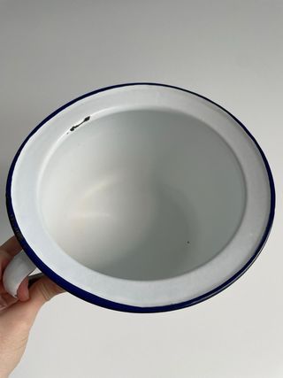 Bacinilla orinal antiguo de porcelana