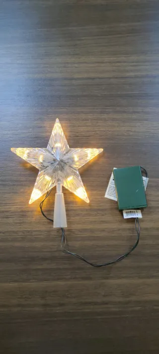 Puntale Stella Luminoso 10 LED